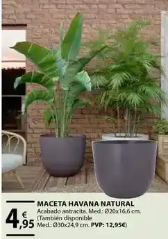 CMB Bricolage Maceta havana natural oferta