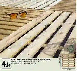 CMB Bricolage Baldosa de pino cleia ranurada oferta