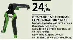 CMB Bricolage Salki - grapadora de cercas con cargador oferta