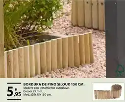 CMB Bricolage Bordura de pino siloux 150 cm oferta