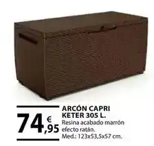 CMB Bricolage Arcón capri keter 305 l oferta