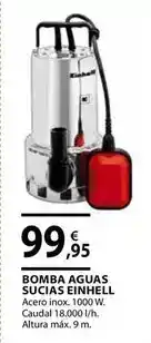 CMB Bricolage Einhell - bomba aguas sucias oferta