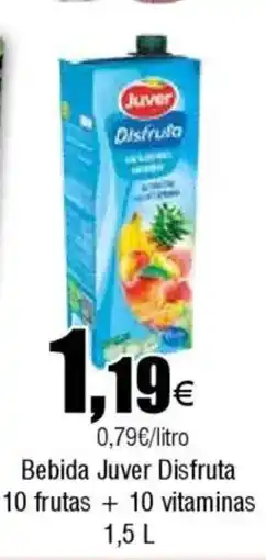 FROIZ JUVER Bebida Disfruta 10 frutas + 10 vitaminas oferta