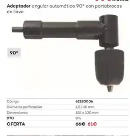 Ferri Adaptador angular automatico 90 con portabrocas de lave oferta