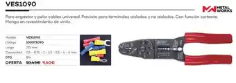 Ferri Ves1090 para engastar y pelar cables universal oferta