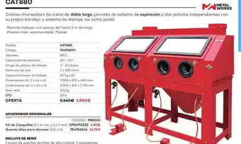 Ferri Cat880 cabina chorreadora de arena de doble largo oferta