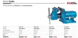 Ferri Serie cylin/ tornillo de banco ailindrico con base giratoria oferta