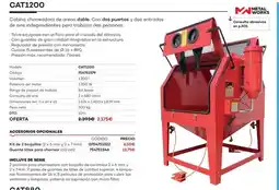 Ferri Cat1200 cabina chorreadora de arena doble oferta
