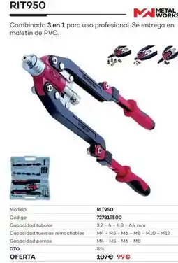 Ferri Rit950 combinada 3 en 1 para uso profesional. se entrega en maletín de pvc oferta