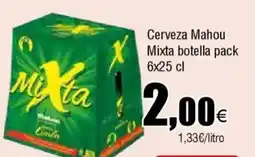 FROIZ MIXTA Cerveza mahou botella oferta