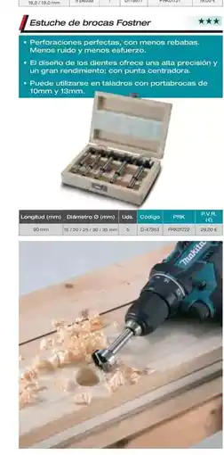 Ferri Fostner - estuche de brocas oferta
