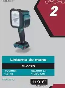 Ferri Makita - linterna de mano ml007g oferta