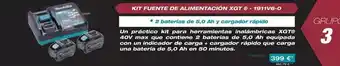 Ferri Makita - kit fuente de alimentación xgt oferta