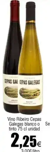 FROIZ CEPAS GALEGAS Vino Ribeiro blanco o tinto oferta