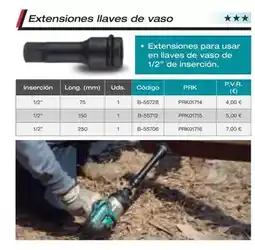 Ferri Extensiones llaves de vaso oferta