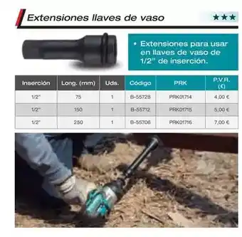 Ferri Extensiones llaves de vaso oferta