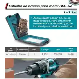 Ferri Estuche de brocas para metal hss-co oferta
