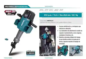 Ferri Makita - martillos demoledores oferta