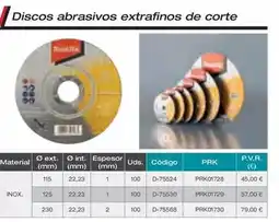 Ferri Discos abrasivos extrafinos de corte oferta