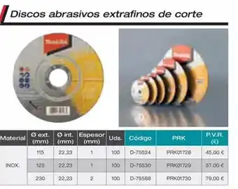 Ferri Discos abrasivos extrafinos de corte oferta