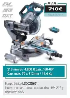 Ferri Makita - equipo básico ls002gz01 oferta