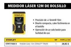 Ferri Stanley - medidor láser 12m de bolsillo oferta