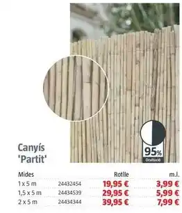 Bauhaus Cañizo 'partido' oferta