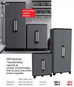 Bauhaus Pro modular transforming armario bajo oferta