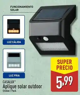 ALDI Casalux - aplique solar outdoor oferta