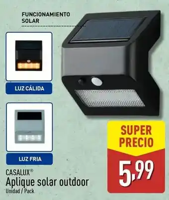 ALDI Casalux - aplique solar outdoor oferta