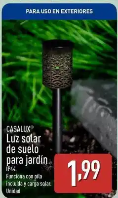 ALDI Casalux - luz solar de suelo para jardín oferta