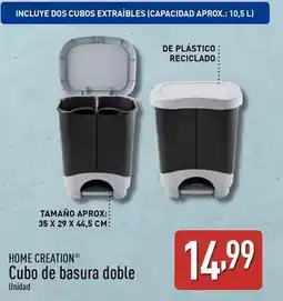 ALDI Home creation - cubo de basura doble oferta