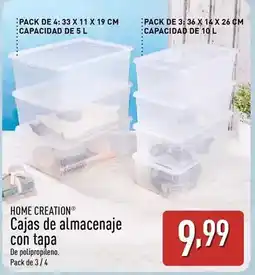 ALDI Home creation - cajas de almacenaje con tapa oferta