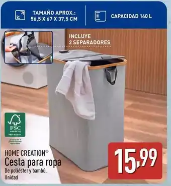 ALDI Home creation - cesta para ropa oferta
