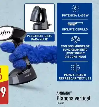 ALDI Ambiano - plancha vertical oferta