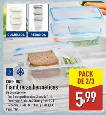 ALDI Crofton - fiambreras hermeticas oferta
