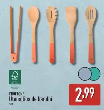 ALDI Crofton - utensilios de bambú oferta