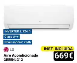 Centro Hogar Sanchez Lg - aire acondicionado greenlg12 oferta