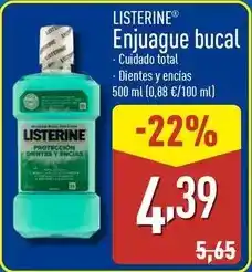 ALDI Listerine - enjuague bucal oferta