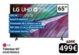 Centro Hogar Sanchez Lg - televisor 65 65ur78006lk oferta