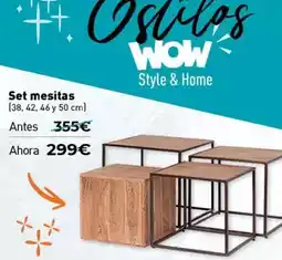 Mubak Wow - set mesitas oferta