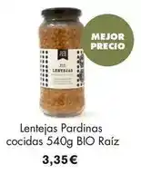 NaturaSí Raiz - lentejas pardinas cocidas oferta