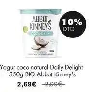 NaturaSí Abbot kinney's - yogur coco natural daily delight oferta