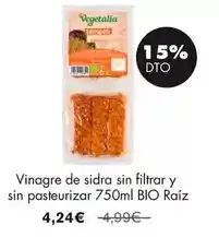 NaturaSí Raiz - vinagre de sidra sin filtrar y sin pasteurizar oferta