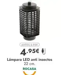 Rocasa Lámpara led anti insectos oferta