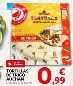 Alcampo Auchan - tortillas de trigo oferta