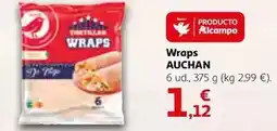 Alcampo Auchan - wraps oferta