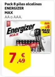 Alcampo Energizer - pack 8 pilas alcalinas max oferta