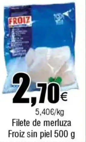 FROIZ FROIZ Filete de merluza sin piel oferta