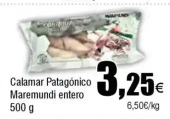 FROIZ Calamar Patagónico Maremundi entero oferta